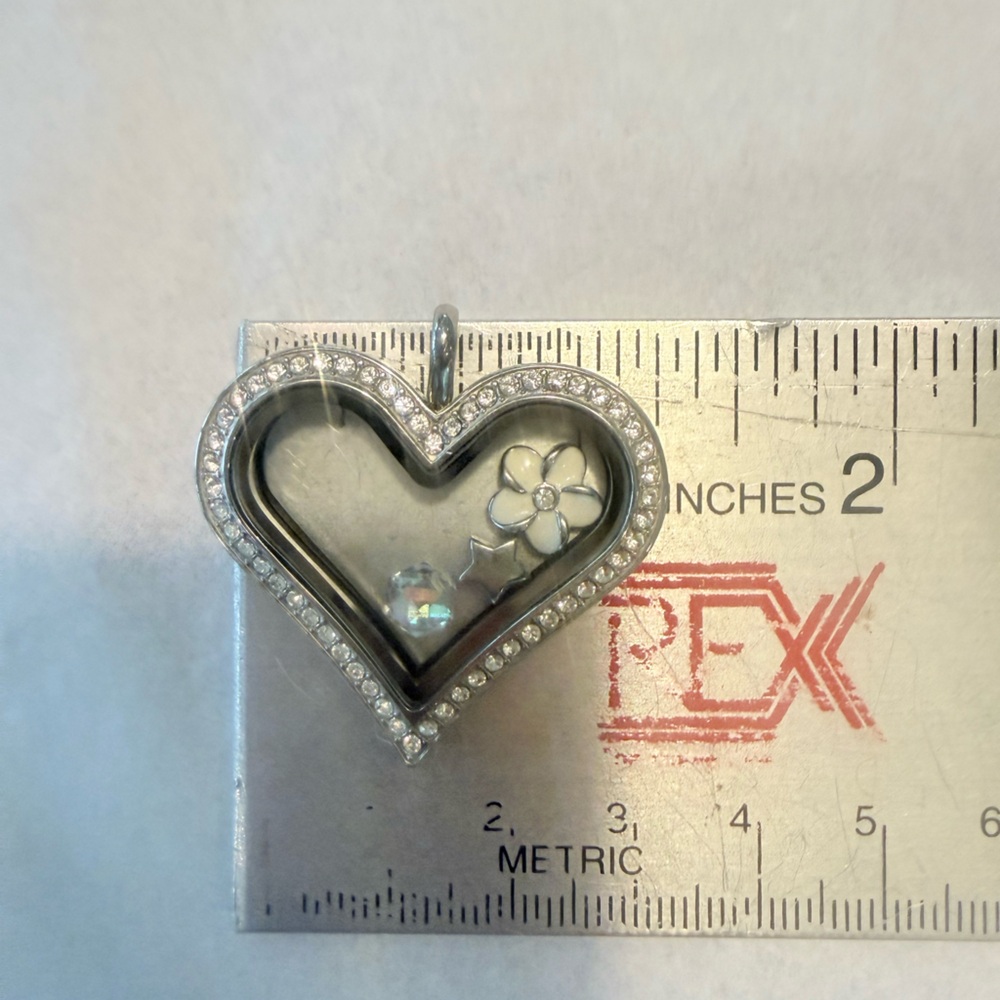 7 Origami Owl Gold and Silver Floating Locket Charms with Crystal Accents - Picture 12 of 12